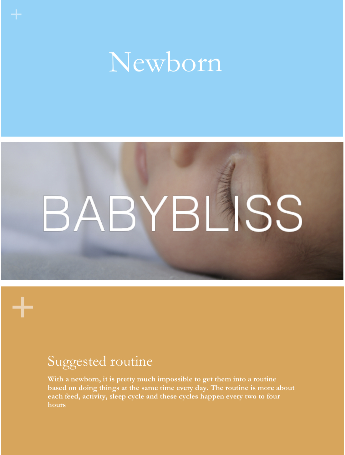 Newborns to Six Weeks Routine